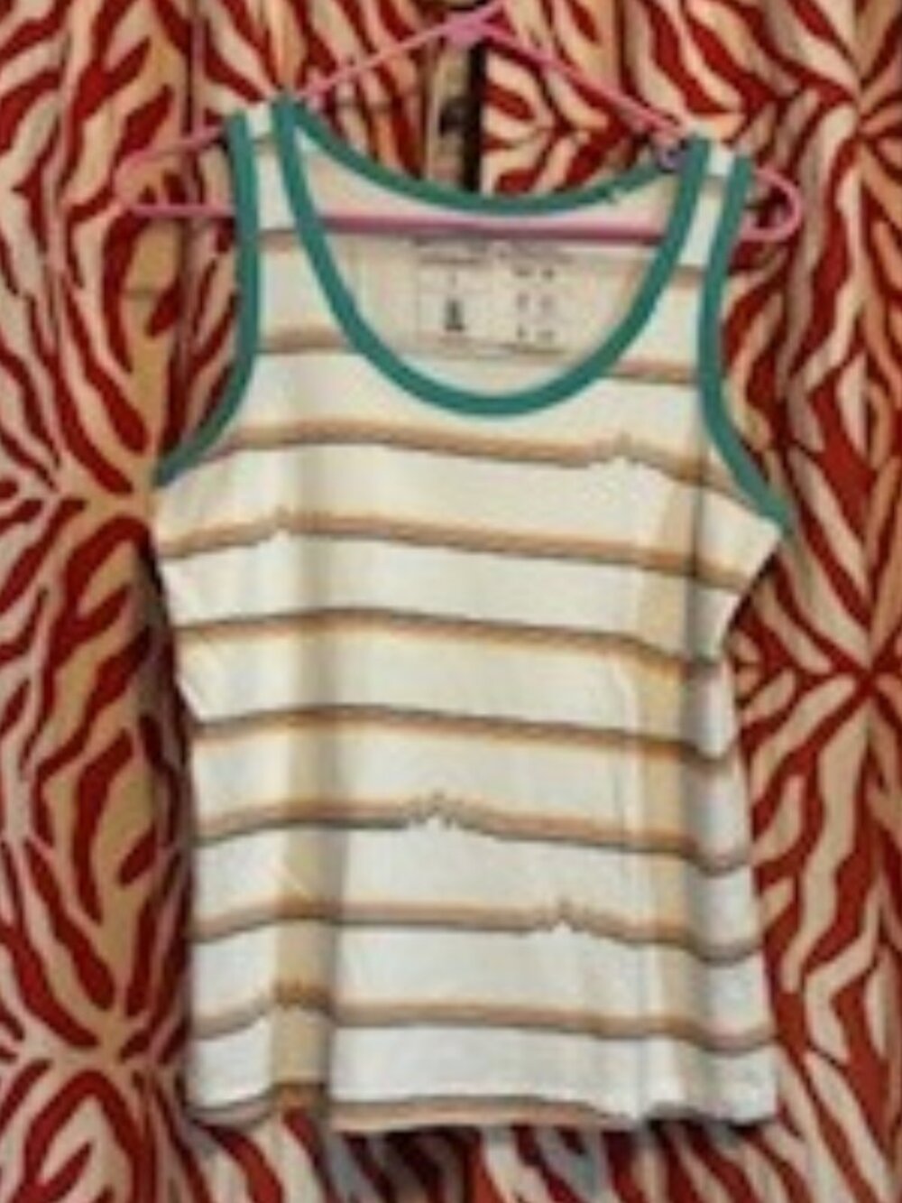 Patagonia Multi-colored Tank Top, 100% Organic Cotton, Size Small